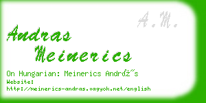 andras meinerics business card